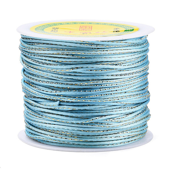 PandaHall Metallic Stain Beads String Cords, Nylon Mouse Tail Cord, Light Sky Blue, 1.5mm, about 100yards/roll Nylon+Metallic Cord Blue
PandaHall Metallic Stain Beads String Cords, Nylon Mouse Tail Cord, Light Sky Blue, 1.5mm, about 100yards/roll Nylon+Metallic Cord Blue