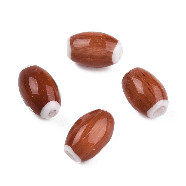 PandaHall Handmade Lampwork Beads Strands, Oval, Sienna, 10.5~11.5x7.5~8mm, Hole: 1.2~2mm, about 34~37pcs/strand, 15.75 inch~15.94 inch..., Brown
PandaHall Handmade Lampwork Beads Strands, Oval, Sienna, 10.5~11.5x7.5~8mm, Hole: 1.2~2mm, about 34~37pcs/strand, 15.75 inch~15.94 inch..., Brown