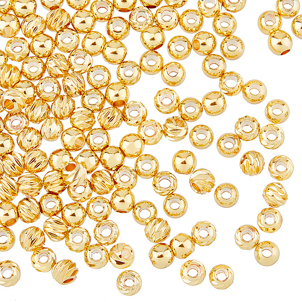 PandaHall HOBBIESAY 200Pcs 2 Style Brass Beads, Long-Lasting Plated, Round, Real 18K Gold Plated, 4x3.5mm, Hole: 1.4~1.5mm, 100pcs/style...
PandaHall HOBBIESAY 200Pcs 2 Style Brass Beads, Long-Lasting Plated, Round, Real 18K Gold Plated, 4x3.5mm, Hole: 1.4~1.5mm, 100pcs/style...