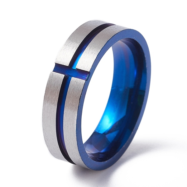 PandaHall Stainless Steel Plain Band Rings, Cross Grooved Ring for Women, Blue & Stainless Steel Color, US Size 7 3/4(17.9mm) Stainless...
PandaHall Stainless Steel Plain Band Rings, Cross Grooved Ring for Women, Blue & Stainless Steel Color, US Size 7 3/4(17.9mm) Stainless...