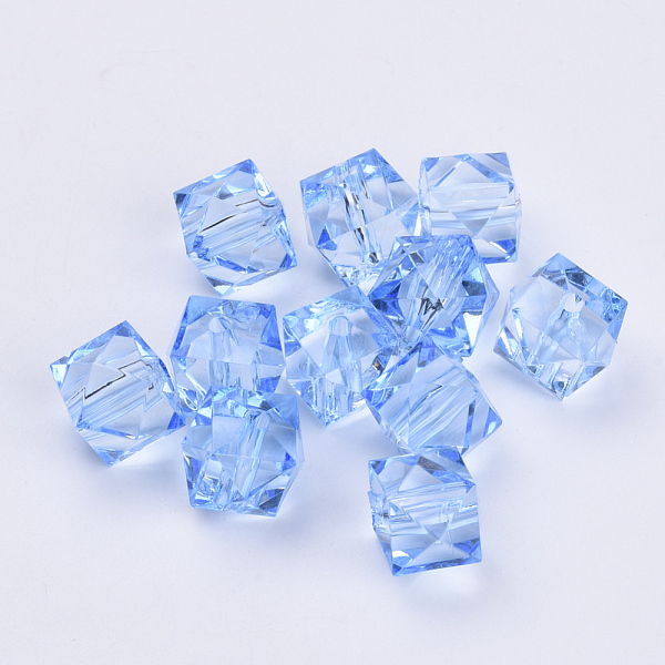PandaHall Transparent Acrylic Beads, Faceted, Cube, Light Steel Blue, 10x10x8mm, Hole: 1.5mm, about 900pcs/500g Acrylic Cube Blue
PandaHall Transparent Acrylic Beads, Faceted, Cube, Light Steel Blue, 10x10x8mm, Hole: 1.5mm, about 900pcs/500g Acrylic Cube Blue