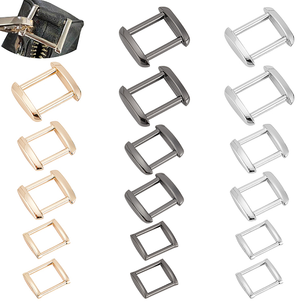 PandaHall WADORN® 18Pcs 9 Style Zinc Alloy Rectangle Buckle Ring, Webbing Belt Buckle, for Luggage Belt Craft DIY Accessories, Mixed...
PandaHall WADORN® 18Pcs 9 Style Zinc Alloy Rectangle Buckle Ring, Webbing Belt Buckle, for Luggage Belt Craft DIY Accessories, Mixed...