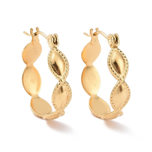 PandaHall Ion Plating(IP) 304 Stainless Steel Oval Wrap Hoop Earrings for Women, Golden, 20.5x19x5mm, Pin: 0.8mm 304 Stainless Steel Oval
PandaHall Ion Plating(IP) 304 Stainless Steel Oval Wrap Hoop Earrings for Women, Golden, 20.5x19x5mm, Pin: 0.8mm 304 Stainless Steel Oval