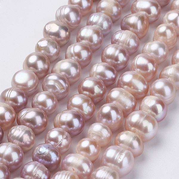 PandaHall Natural Cultured Freshwater Pearl Beads Strands, Potato, Rosy Brown, 8~9x7~10mm, Hole: 0.5mm, about 47pcs/strand, 14.1 inch Pearl...
PandaHall Natural Cultured Freshwater Pearl Beads Strands, Potato, Rosy Brown, 8~9x7~10mm, Hole: 0.5mm, about 47pcs/strand, 14.1 inch Pearl...