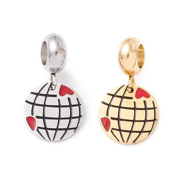 PandaHall 304 Stainless Steel European Dangle Charms, Large Hole Pendants with Enamel, Tellurion Shape with Heart, Mixed Color, 21.5mm, Hole..., Black
PandaHall 304 Stainless Steel European Dangle Charms, Large Hole Pendants with Enamel, Tellurion Shape with Heart, Mixed Color, 21.5mm, Hole..., Black