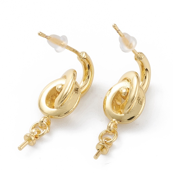 PandaHall Brass Stud Earring Findings, Half Hoop Earrings, with Steel Pin and Plastic Ear Nuts, with Peg Bails for Half Drill Beads...
PandaHall Brass Stud Earring Findings, Half Hoop Earrings, with Steel Pin and Plastic Ear Nuts, with Peg Bails for Half Drill Beads...