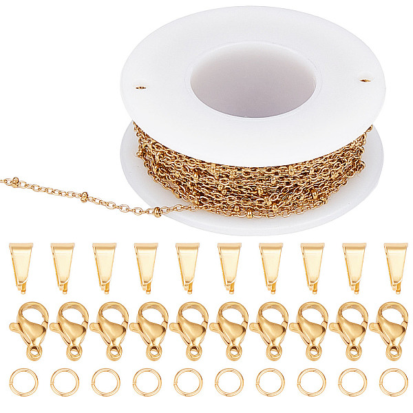 PandaHall SUNNYCLUE DIY Chain Necklaces Making Kits, Including 304 Stainless Steel Cable Chains & Lobster Claw Clasps, Brass Open Jump Rings...
PandaHall SUNNYCLUE DIY Chain Necklaces Making Kits, Including 304 Stainless Steel Cable Chains & Lobster Claw Clasps, Brass Open Jump Rings...