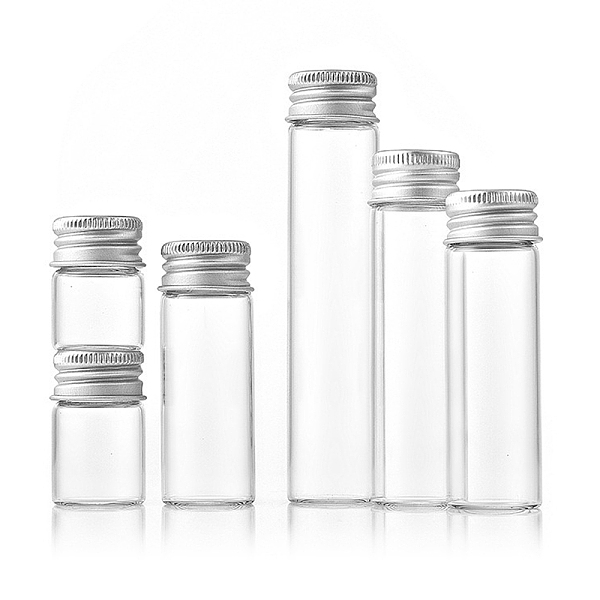 PandaHall Glass Bottles Bead Containers, Screw Top Bead Storage Tubes with Silver Color Plated Aluminum Cap, Column, Clear, 2.2x12cm Glass...
PandaHall Glass Bottles Bead Containers, Screw Top Bead Storage Tubes with Silver Color Plated Aluminum Cap, Column, Clear, 2.2x12cm Glass...