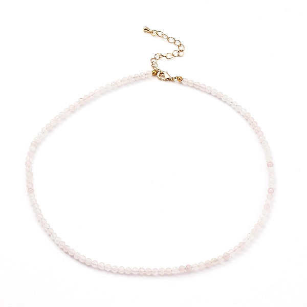 PandaHall Natural Rose Quartz Beaded Necklaces, with Brass Lobster Claw Clasps, Golden, 15.94 inch(40.5cm) Rose Quartz
PandaHall Natural Rose Quartz Beaded Necklaces, with Brass Lobster Claw Clasps, Golden, 15.94 inch(40.5cm) Rose Quartz