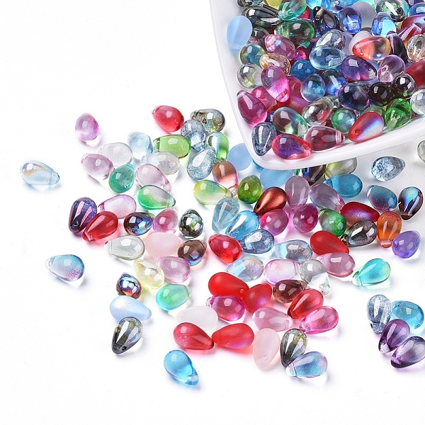 PandaHall Czech Glass Beads, Electroplated/Dyed, Top Drilled Beads, Teardrop, Mixed Color, 9.5x6mm, Hole: 0.8mm, about 357~363pcs/bag Czech..., Multicolor
PandaHall Czech Glass Beads, Electroplated/Dyed, Top Drilled Beads, Teardrop, Mixed Color, 9.5x6mm, Hole: 0.8mm, about 357~363pcs/bag Czech..., Multicolor