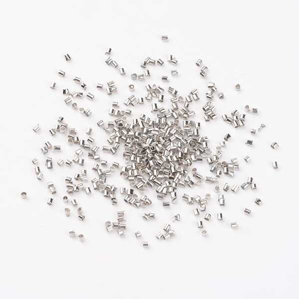 PandaHall Brass Crimp Beads, Tube, Platinum, 2x2x0.1~0.13mm, Hole: 1.5mm Brass Tube
PandaHall Brass Crimp Beads, Tube, Platinum, 2x2x0.1~0.13mm, Hole: 1.5mm Brass Tube
