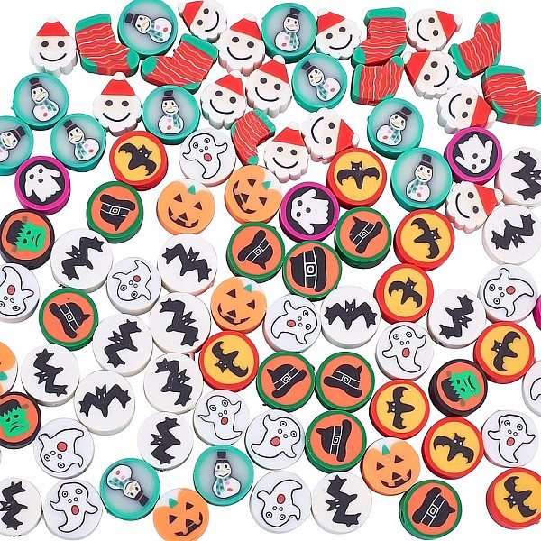 PandaHall 100 PCS Polymer Clay Beads, Halloween/Christmas Theme Handmade Clay Beads for DIY Jewelry Making Polymer Clay Mixed Shapes..., Multicolor
PandaHall 100 PCS Polymer Clay Beads, Halloween/Christmas Theme Handmade Clay Beads for DIY Jewelry Making Polymer Clay Mixed Shapes..., Multicolor