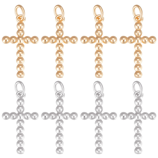 PandaHall Beebeecraft 16Pcs 2 Color Brass Pendants, Religion Cross Charms, with Open Jump Rings, Mixed Color, 20x11x2mm, Hole: 3mm, Ring...
PandaHall Beebeecraft 16Pcs 2 Color Brass Pendants, Religion Cross Charms, with Open Jump Rings, Mixed Color, 20x11x2mm, Hole: 3mm, Ring...