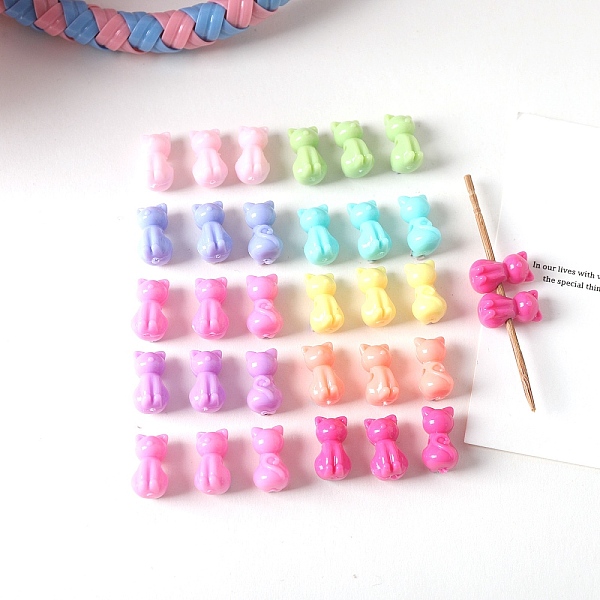 PandaHall Opaque Acrylic Beads, Cat, Mixed Color, 14.8x8.4mm, Hole: 2.6mm, about 900pcs/500g Acrylic Cat Shape Multicolor
PandaHall Opaque Acrylic Beads, Cat, Mixed Color, 14.8x8.4mm, Hole: 2.6mm, about 900pcs/500g Acrylic Cat Shape Multicolor