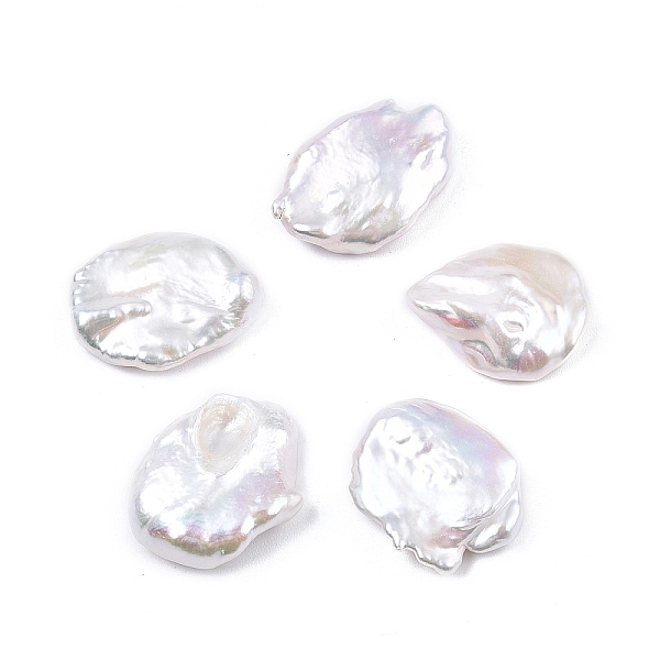 PandaHall Natural Keshi Pearl Beads, Freshwater Pearl, Baroque Pearls, No Hole/Undrilled, Nuggets, Seashell Color, 23~25x18.5~19x4~6mm Keshi...
PandaHall Natural Keshi Pearl Beads, Freshwater Pearl, Baroque Pearls, No Hole/Undrilled, Nuggets, Seashell Color, 23~25x18.5~19x4~6mm Keshi...