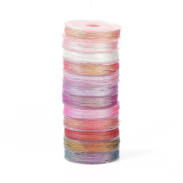 PandaHall 12 Rolls 12 Colors 6-Ply PET Polyester Cord, for Jewelry Making, Pink, 0.4mm, about 18~20m/roll, 1 roll/color Polyester Pink
PandaHall 12 Rolls 12 Colors 6-Ply PET Polyester Cord, for Jewelry Making, Pink, 0.4mm, about 18~20m/roll, 1 roll/color Polyester Pink