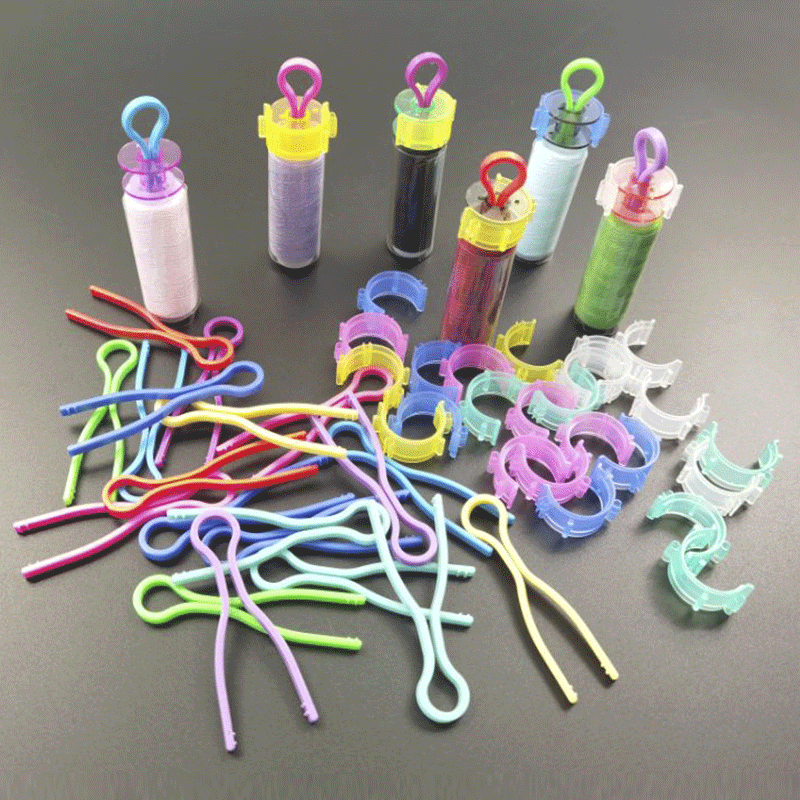 PandaHall Silicone & Plastic Bobbin Thread Holders, Thread Buddies Clips, Sewing Machine Accessories, for Thread Spool Organizing, Mixed..., Multicolor
PandaHall Silicone & Plastic Bobbin Thread Holders, Thread Buddies Clips, Sewing Machine Accessories, for Thread Spool Organizing, Mixed..., Multicolor