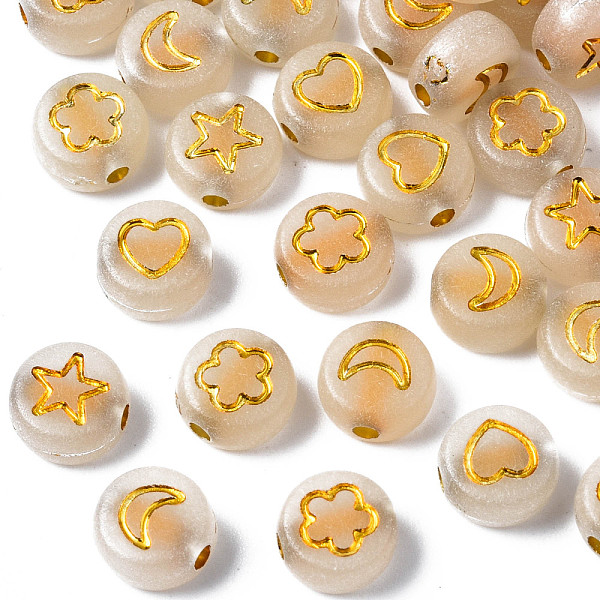 PandaHall Luminous Acrylic Beads, Metal Enlaced, Horizontal Hole, Glow in the Dark, Flat Round with Mixed Pattern, Golden Plated, 7x3.5mm..., Clear
PandaHall Luminous Acrylic Beads, Metal Enlaced, Horizontal Hole, Glow in the Dark, Flat Round with Mixed Pattern, Golden Plated, 7x3.5mm..., Clear