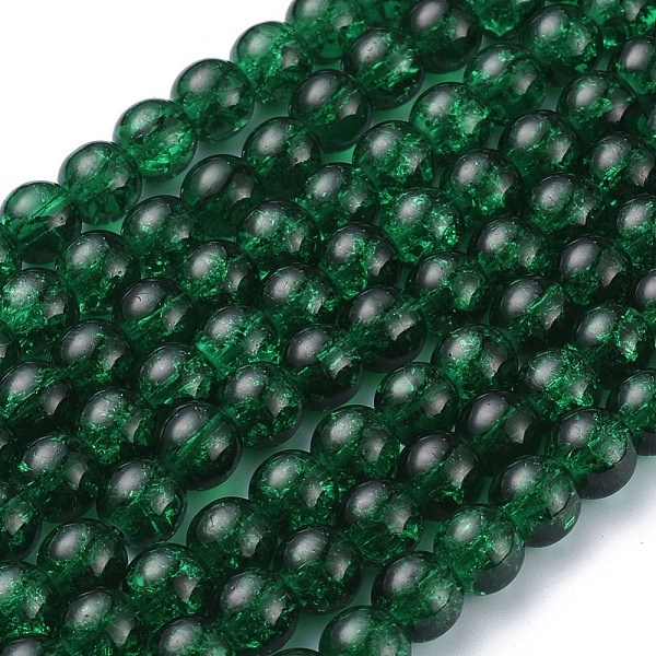 PandaHall Crackle Glass Beads Strands, Round, Dark Green, 8mm, Hole: 1.3~1.6mm, 31.4 inch Glass Round Green
PandaHall Crackle Glass Beads Strands, Round, Dark Green, 8mm, Hole: 1.3~1.6mm, 31.4 inch Glass Round Green