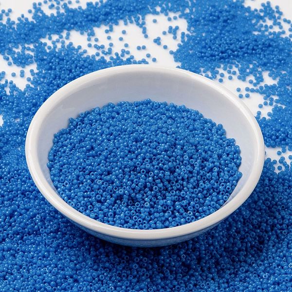 PandaHall MIYUKI Round Rocailles Beads, Japanese Seed Beads, (RR4484) Duracoat Dyed Opaque Delphinium, 15/0, 1.5mm, Hole: 0.7mm, about..., Blue
PandaHall MIYUKI Round Rocailles Beads, Japanese Seed Beads, (RR4484) Duracoat Dyed Opaque Delphinium, 15/0, 1.5mm, Hole: 0.7mm, about..., Blue
