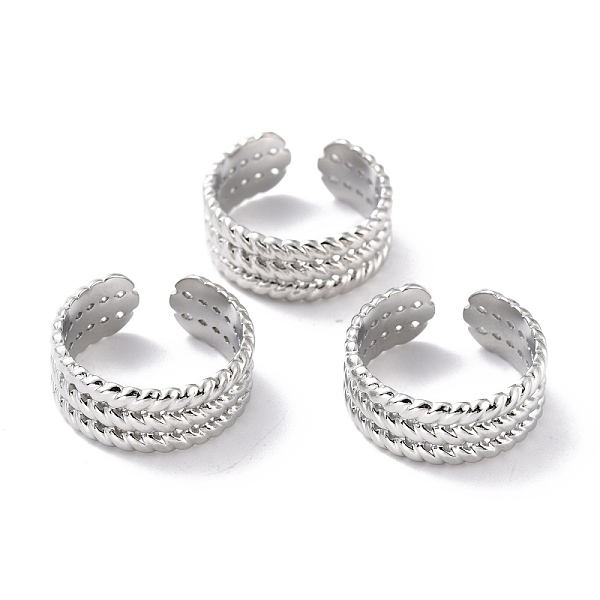 PandaHall 304 Stainless Steel Finger Rings, Cuff Rings, Long-Lasting Plated, Textured, Stainless Steel Color, US Size 6 3/4(17.1mm), 8mm 304...
PandaHall 304 Stainless Steel Finger Rings, Cuff Rings, Long-Lasting Plated, Textured, Stainless Steel Color, US Size 6 3/4(17.1mm), 8mm 304...