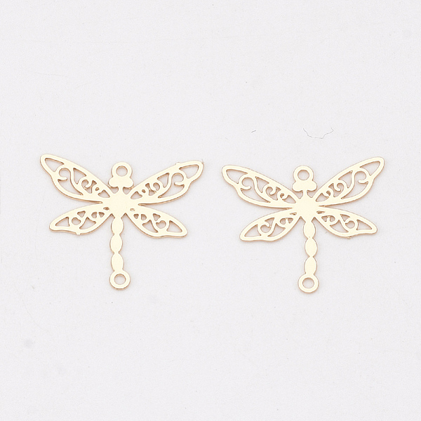 PandaHall Brass Links connectors, Etched Metal Embellishments, Long-Lasting Plated, Dragonfly, Light Gold, 13x15x0.3mm, Hole: 1mm Brass...
PandaHall Brass Links connectors, Etched Metal Embellishments, Long-Lasting Plated, Dragonfly, Light Gold, 13x15x0.3mm, Hole: 1mm Brass...