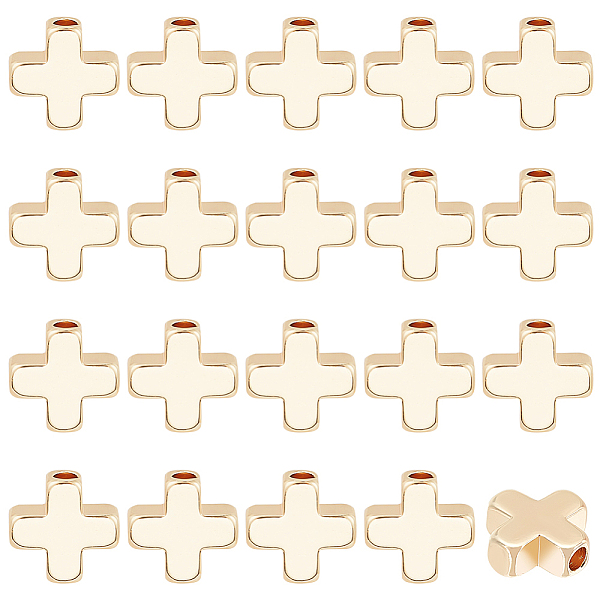 PandaHall BENECREAT 20 PCS 18K Gold Plated Spacer Beads Metal Beads for DIY Jewelry Making Findings and Other Craft Work - 8x8x3mm, Cross...
PandaHall BENECREAT 20 PCS 18K Gold Plated Spacer Beads Metal Beads for DIY Jewelry Making Findings and Other Craft Work - 8x8x3mm, Cross...