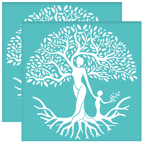 PandaHall OLYCRAFT 2Pcs 8.6x8.6 Inch Mother's Day Silk Screen Printing Stencil Self-Adhesive Silk Screen Stencil Tree of Life Mesh Transfer..., Green
PandaHall OLYCRAFT 2Pcs 8.6x8.6 Inch Mother's Day Silk Screen Printing Stencil Self-Adhesive Silk Screen Stencil Tree of Life Mesh Transfer..., Green