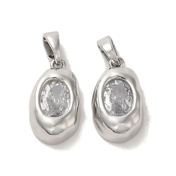 PandaHall Brass Micro Pave Cubic Zirconia Pendants, Oval, Platinum, 15.5x9x4.5mm, Hole: 5x3mm Brass+Cubic Zirconia Oval Clear
PandaHall Brass Micro Pave Cubic Zirconia Pendants, Oval, Platinum, 15.5x9x4.5mm, Hole: 5x3mm Brass+Cubic Zirconia Oval Clear