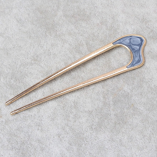 PandaHall Alloy Enamel Hair Forks, U-shape, Hair Accessories for Women Girl, Steel Blue, 108x25mm Alloy
PandaHall Alloy Enamel Hair Forks, U-shape, Hair Accessories for Women Girl, Steel Blue, 108x25mm Alloy