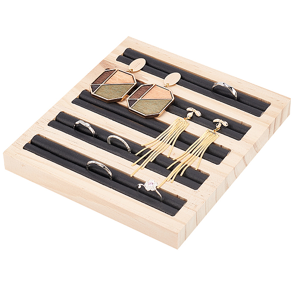 PandaHall FINGERINSPIRE Ring Display Board Black Leather Ring Earrings Trays 6.5x5.91x0.67inch 5 Slots Bamboo Ring Holder Ring Display Stand...
PandaHall FINGERINSPIRE Ring Display Board Black Leather Ring Earrings Trays 6.5x5.91x0.67inch 5 Slots Bamboo Ring Holder Ring Display Stand...