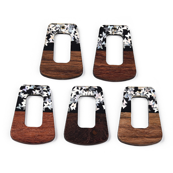 PandaHall Opaque Resin & Walnut Wood Pendants, Trapezoid Charms with Butterfly Paillettes, Silver, 38x27x3mm, Hole: 2mm Resin+Wood Trapezoid...
PandaHall Opaque Resin & Walnut Wood Pendants, Trapezoid Charms with Butterfly Paillettes, Silver, 38x27x3mm, Hole: 2mm Resin+Wood Trapezoid...