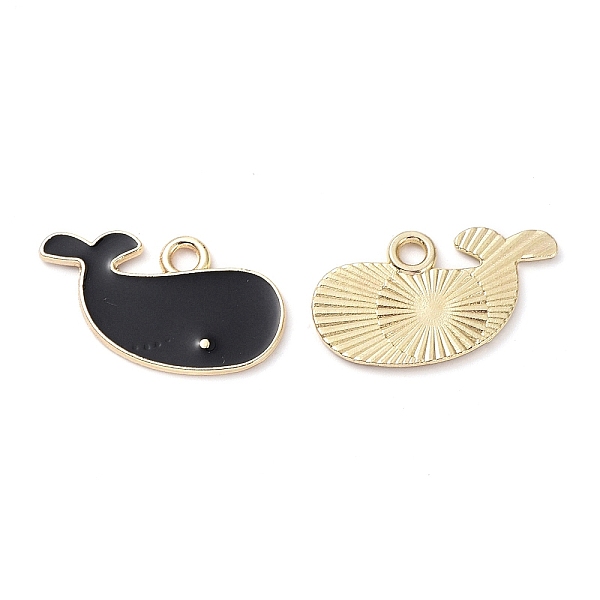 PandaHall Alloy Enamal Pendants, Lead Free & Cadmium Free, Golden, Whale Charm, Black, 14.5x24x1mm, Hole: 2.3mm Alloy+Enamel Whale Black
PandaHall Alloy Enamal Pendants, Lead Free & Cadmium Free, Golden, Whale Charm, Black, 14.5x24x1mm, Hole: 2.3mm Alloy+Enamel Whale Black