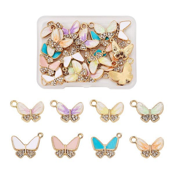 PandaHall 32Pcs 8 Style Alloy Enamel Rhinestones Pendants, Butterfly Shape, Light Gold, Mixed Color, 4Pcs/Style Alloy Rhinestone+Enamel..., Multicolor
PandaHall 32Pcs 8 Style Alloy Enamel Rhinestones Pendants, Butterfly Shape, Light Gold, Mixed Color, 4Pcs/Style Alloy Rhinestone+Enamel..., Multicolor