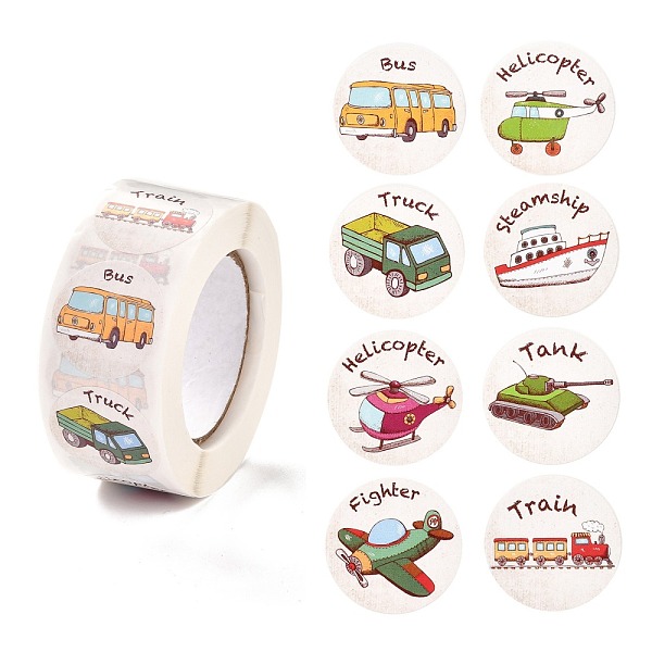 PandaHall Cartoon Self-Adhesive Stickers, Roll Sticker, Flat Round with Vehicle Pattern, for Children Decorative Award Presents, Colorful...
PandaHall Cartoon Self-Adhesive Stickers, Roll Sticker, Flat Round with Vehicle Pattern, for Children Decorative Award Presents, Colorful...