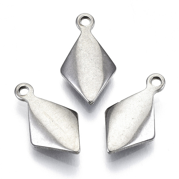 PandaHall 201 Stainless Steel Charms, Laser Cut, Rhombus, Stainless Steel Color, 14x8x2mm, Hole: 1.2mm 201 Stainless Steel Rhombus
PandaHall 201 Stainless Steel Charms, Laser Cut, Rhombus, Stainless Steel Color, 14x8x2mm, Hole: 1.2mm 201 Stainless Steel Rhombus