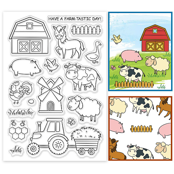 PandaHall PH Decorative Clear Stamps Plastic Stamps Farm Animal Silicone Stamp Film Frame Transparent Seal Stamps for Gift Photo Album Card...
PandaHall PH Decorative Clear Stamps Plastic Stamps Farm Animal Silicone Stamp Film Frame Transparent Seal Stamps for Gift Photo Album Card...
