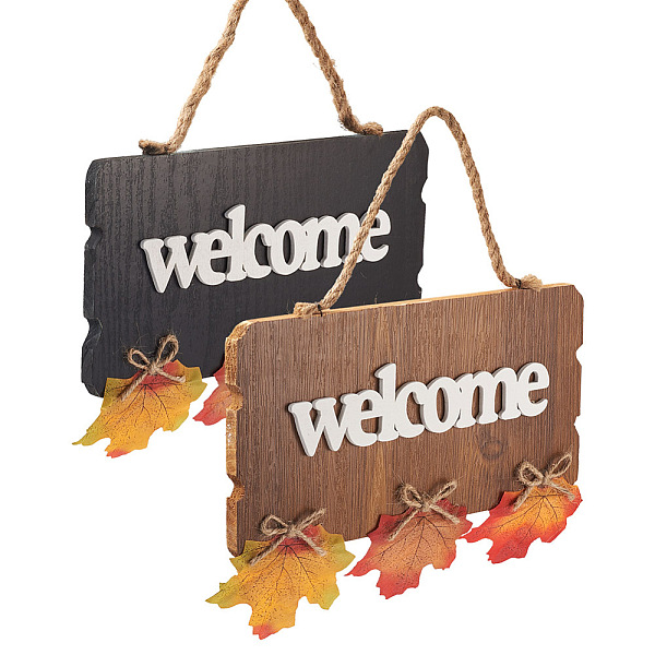 PandaHall Crafans 2Pcs 2 Color Wooden Doorplate Decorations, Rectangle with Word WELCOME, Mixed Color, 1pc/color, 2color, 2pcs/bag Wood..., Multicolor
PandaHall Crafans 2Pcs 2 Color Wooden Doorplate Decorations, Rectangle with Word WELCOME, Mixed Color, 1pc/color, 2color, 2pcs/bag Wood..., Multicolor