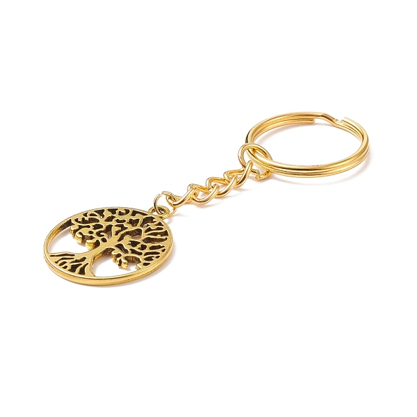 PandaHall Tibetan Style Alloy Pendant Keychain, with Iron & 304 Stainless Steel Findings, Ring with Tree of Life, Golden, 7.9cm Alloy Tree
PandaHall Tibetan Style Alloy Pendant Keychain, with Iron & 304 Stainless Steel Findings, Ring with Tree of Life, Golden, 7.9cm Alloy Tree