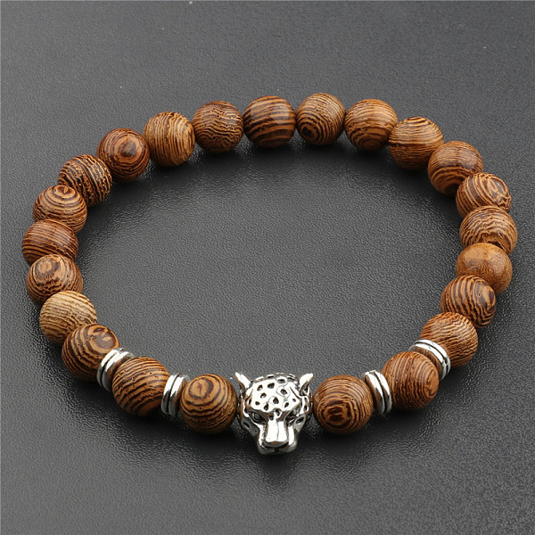 PandaHall Wood & Alloy Beaded Stretch Bracelet, Leopard, 6-3/4~7-1/2 inch(17~19cm) Wood Leopard Brown
PandaHall Wood & Alloy Beaded Stretch Bracelet, Leopard, 6-3/4~7-1/2 inch(17~19cm) Wood Leopard Brown