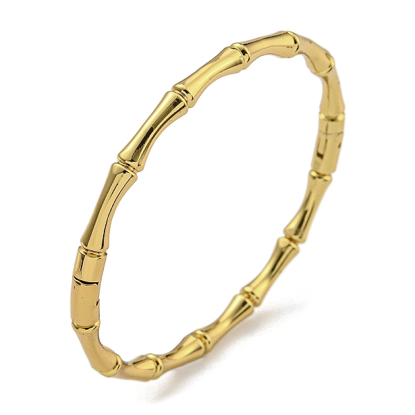 PandaHall Vacuum Plating 202 Stainless Steel Bamboo Stick Hinged Bangles for Women Men, Golden, Inner Diameter: 2-1/4x2-1/8 inch...
PandaHall Vacuum Plating 202 Stainless Steel Bamboo Stick Hinged Bangles for Women Men, Golden, Inner Diameter: 2-1/4x2-1/8 inch...