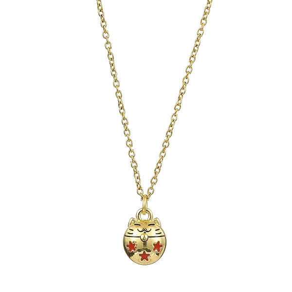PandaHall Cat Shaped Alloy Enamel Pendant Necklace, with 304 Stainless Steel Cable Chains, Golden, 17.64 inch(44.8cm) Alloy Cat Shape Red
PandaHall Cat Shaped Alloy Enamel Pendant Necklace, with 304 Stainless Steel Cable Chains, Golden, 17.64 inch(44.8cm) Alloy Cat Shape Red