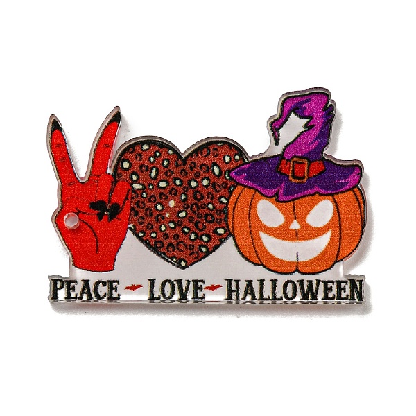 PandaHall Halloween Printed Acrylic Pendants, Heart, 27.5x40.5x2.5mm, Hole: 1.5mm Acrylic Heart
PandaHall Halloween Printed Acrylic Pendants, Heart, 27.5x40.5x2.5mm, Hole: 1.5mm Acrylic Heart