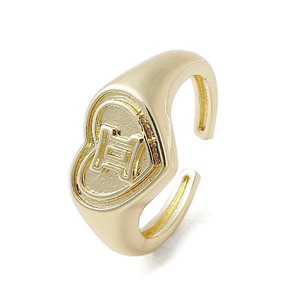 PandaHall Brass Adjustable Open Rings, Heart, Gemini, US Size 7 3/4(17.9mm) Brass Gemini
PandaHall Brass Adjustable Open Rings, Heart, Gemini, US Size 7 3/4(17.9mm) Brass Gemini