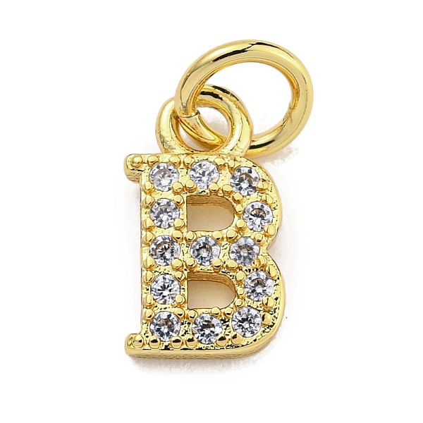 PandaHall Initial Letter Brass with Cubic Zirconia Charms, Real 18K Gold Plated, Long-Lasting Plated, Lead Free & Cadmium Free, Letter B..., Clear
PandaHall Initial Letter Brass with Cubic Zirconia Charms, Real 18K Gold Plated, Long-Lasting Plated, Lead Free & Cadmium Free, Letter B..., Clear