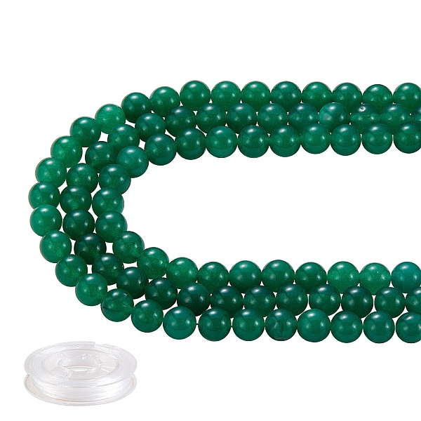 PandaHall DIY Jewelry Bracelet Making Kits, 3 Strands 8mm Dyed Round Natural White Jade Beads and Flat Elastic Thread, Sea Green, 8mm, Hole...
PandaHall DIY Jewelry Bracelet Making Kits, 3 Strands 8mm Dyed Round Natural White Jade Beads and Flat Elastic Thread, Sea Green, 8mm, Hole...