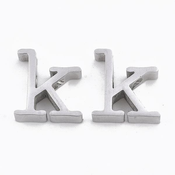 PandaHall 304 Stainless Steel Pendants, Stainless Steel Color, Letter, Letter.K, 13x12x3mm, Hole: 1.8mm 304 Stainless Steel Letter
PandaHall 304 Stainless Steel Pendants, Stainless Steel Color, Letter, Letter.K, 13x12x3mm, Hole: 1.8mm 304 Stainless Steel Letter