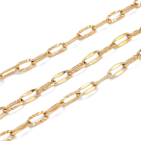 PandaHall Vacuum Plating 304 Stainless Steel Cable Chains, with Spool, Soldered, Real 18K Gold Plated, 10~10.5x4.5~5x1mm, 10.93 yards...
PandaHall Vacuum Plating 304 Stainless Steel Cable Chains, with Spool, Soldered, Real 18K Gold Plated, 10~10.5x4.5~5x1mm, 10.93 yards...