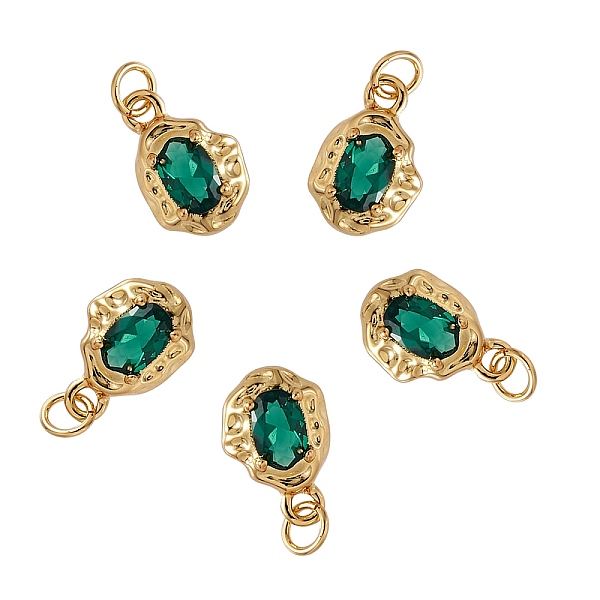 PandaHall 5Pcs Brass Micro Pave Cubic Zirconia Charms, Long-Lasting Plated, Real 18K Gold Plated, Oval, Teal, 12x8x3mm, Hole: 2.6mm..., Cyan
PandaHall 5Pcs Brass Micro Pave Cubic Zirconia Charms, Long-Lasting Plated, Real 18K Gold Plated, Oval, Teal, 12x8x3mm, Hole: 2.6mm..., Cyan