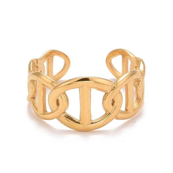PandaHall Ion Plating(IP) 304 Stainless Steel Hollow Open Cuff Ring for Women, Golden, US Size 8 3/4(18.7mm) 304 Stainless Steel
PandaHall Ion Plating(IP) 304 Stainless Steel Hollow Open Cuff Ring for Women, Golden, US Size 8 3/4(18.7mm) 304 Stainless Steel